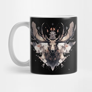 Elk deer nature Scandinavian forest Mug